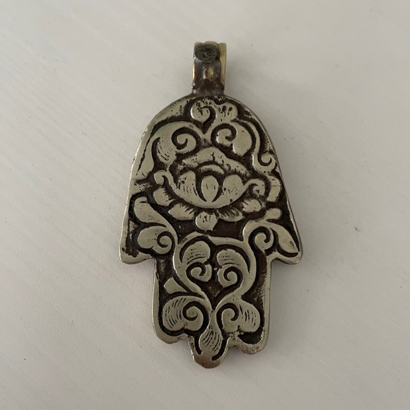 Hamsa hand pendant (double sided) - Picture 1 of 5